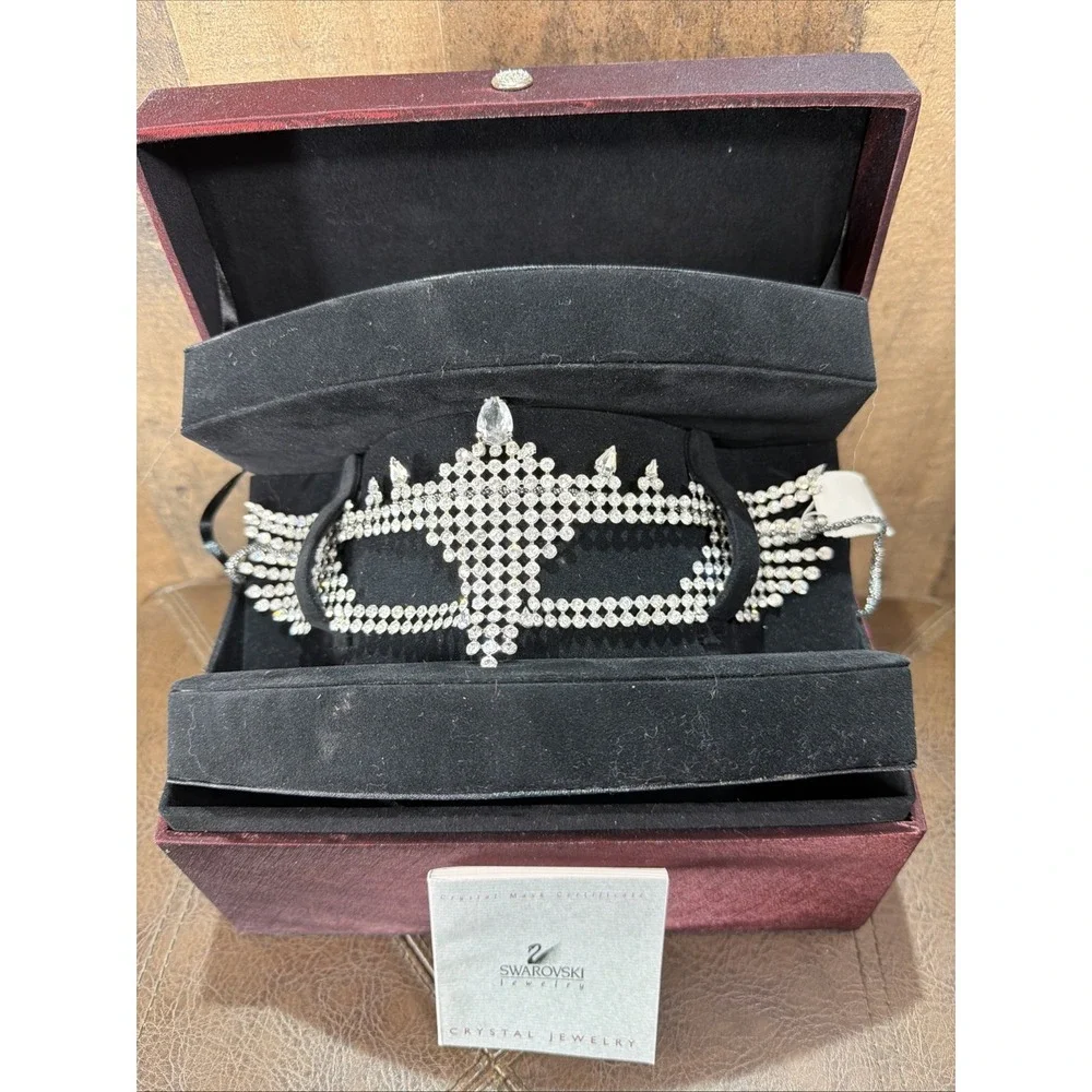 Swarovski Crystal Masquerade Mask Limited Edition 997/2000 New COA Retired Vtg
